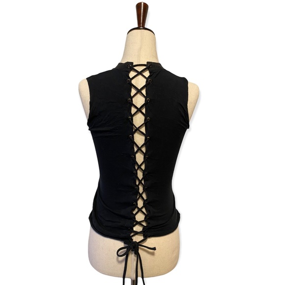 Antik Batik Paris Lace Up Tank Top - Picture 2 of 6